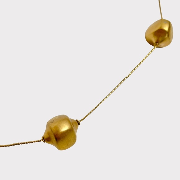 Ann Klein Gold Ball‎ Statement Wrapped Necklace - Picture 2 of 5